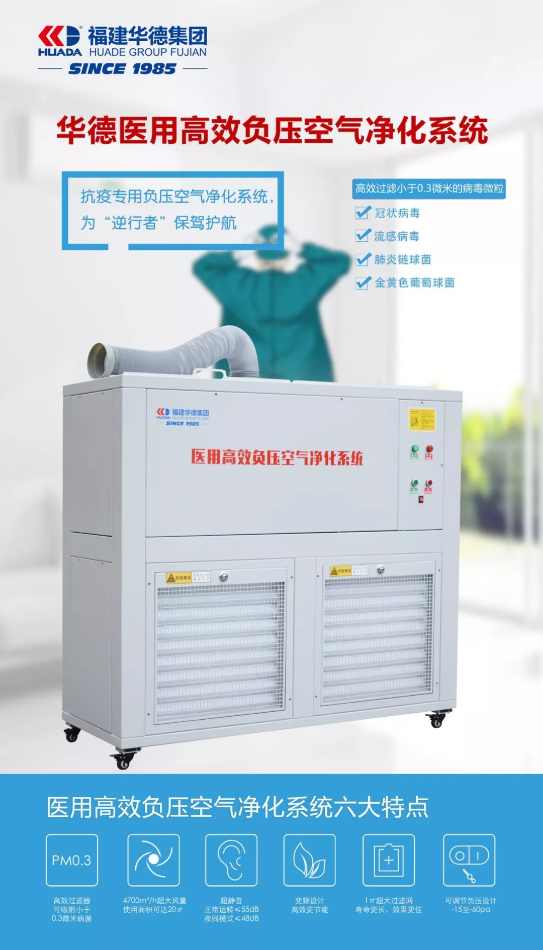 带您了解什么是医用高效负压空气净化系统?